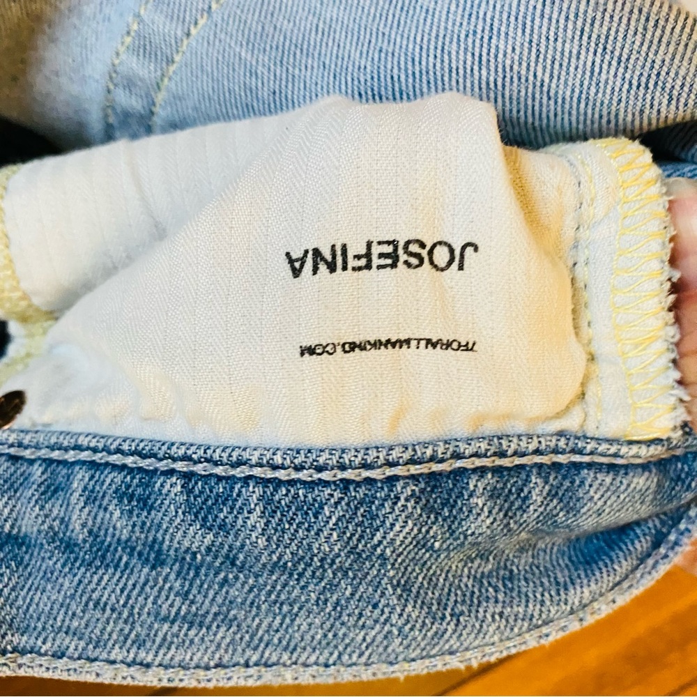 7 For All Mankind Luxe Vintage Josefina Boyfriend Jeans Cosmic Blue - Picture 9 of 9